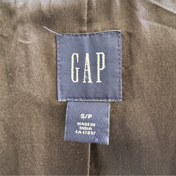 Gap Long Button Up Coat Peacock Turquoise Blue S - Picture 7 of 7